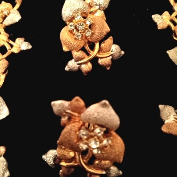 🎁 FREE GIFT INCLUDED 🎁 NWOT Fashion Jewelry Necklace & Clip-on Earrings Set - Picture 4 of 7